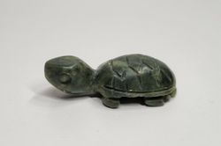 Söt liten grön sköldpadda, minisköldpadda, miniatyr