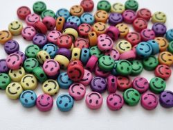 50 st pärlor smiley Smileypärlor (6 mm i diameter)