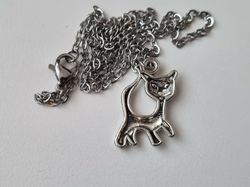Halsband med katt / kattberlock