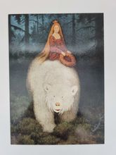 Vykort - Theodor Kittelsen, Prinsessan på björnen