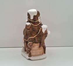 Tomtehus / miniatyrhus - Dekoration till jul