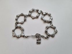 Armband, stora länkar / kugghjul (37,3 gram)