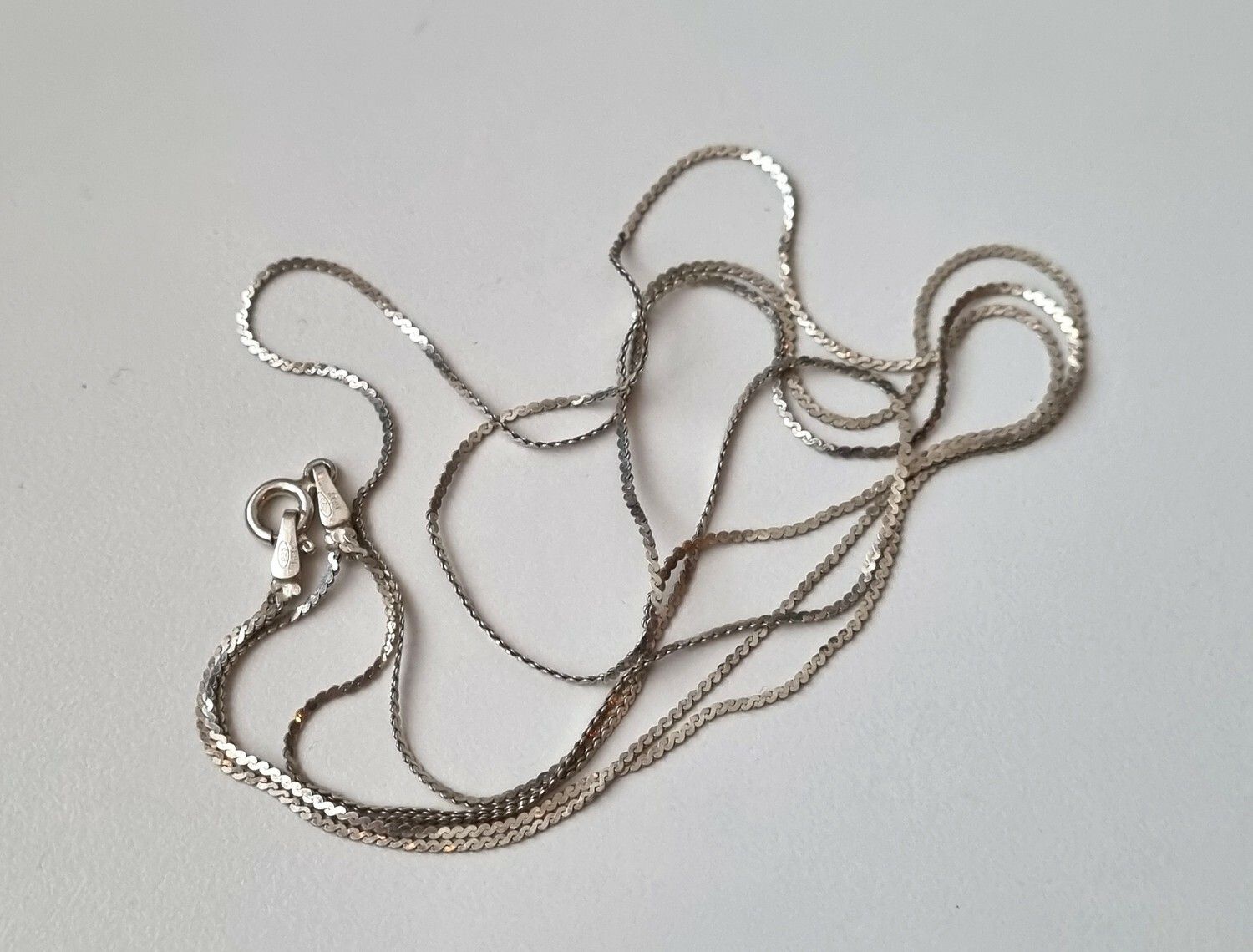 Tunt halsband / halslänk i sterling 925 ITALY