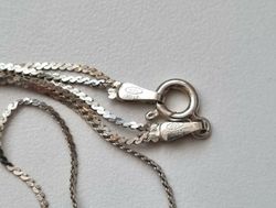 Tunt halsband / halslänk i sterling 925 ITALY