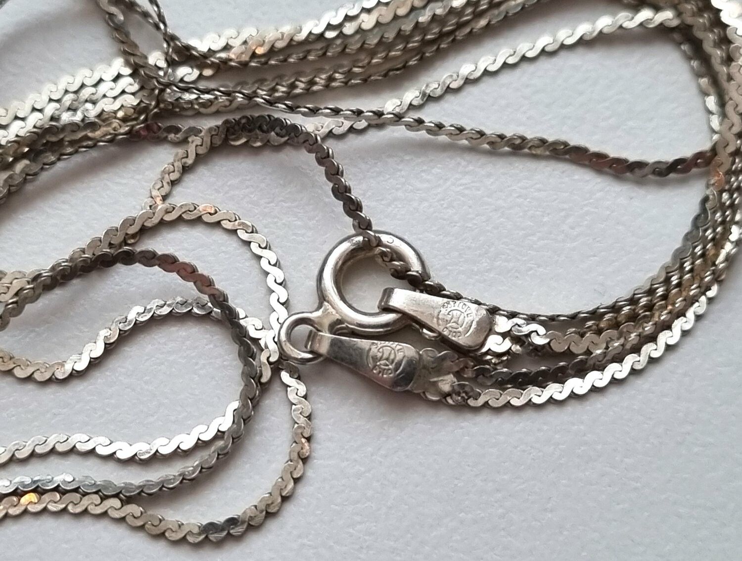 Tunt halsband / halslänk i sterling 925 ITALY