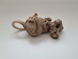 Figurin råtta/mus i keramik