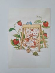 Vykort - Vintage- / retrovykort - Strawberry Shortcake 3