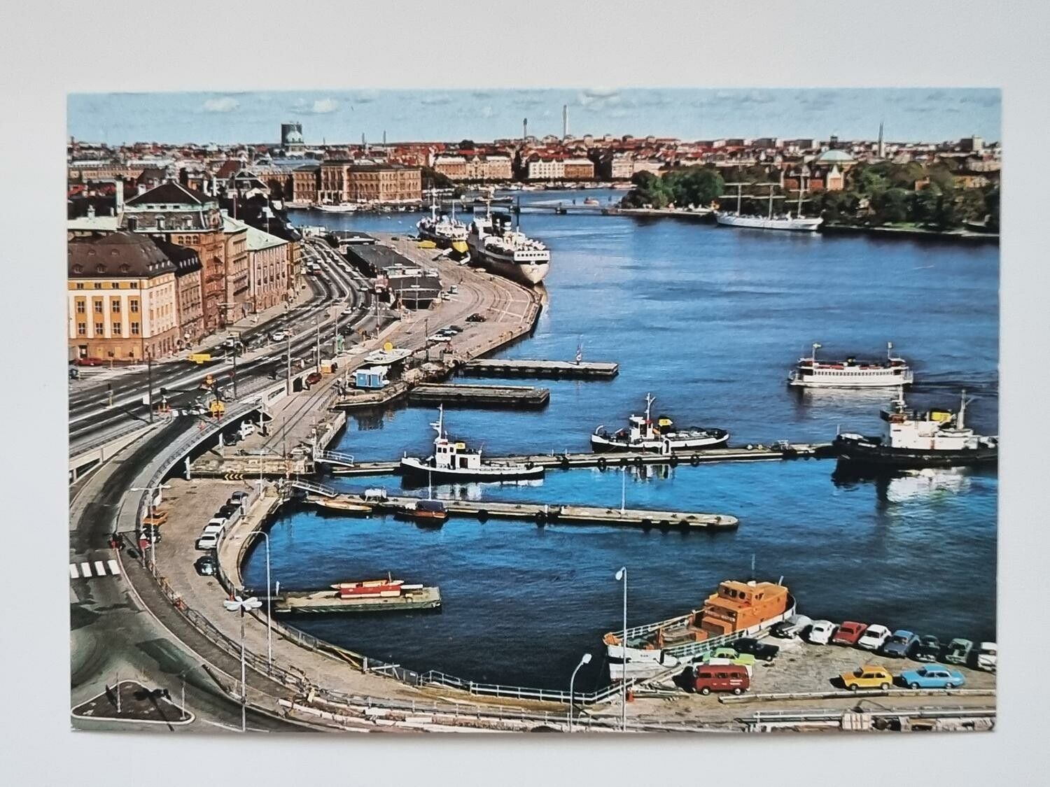 Vykort - Stockholm, Skeppsbron