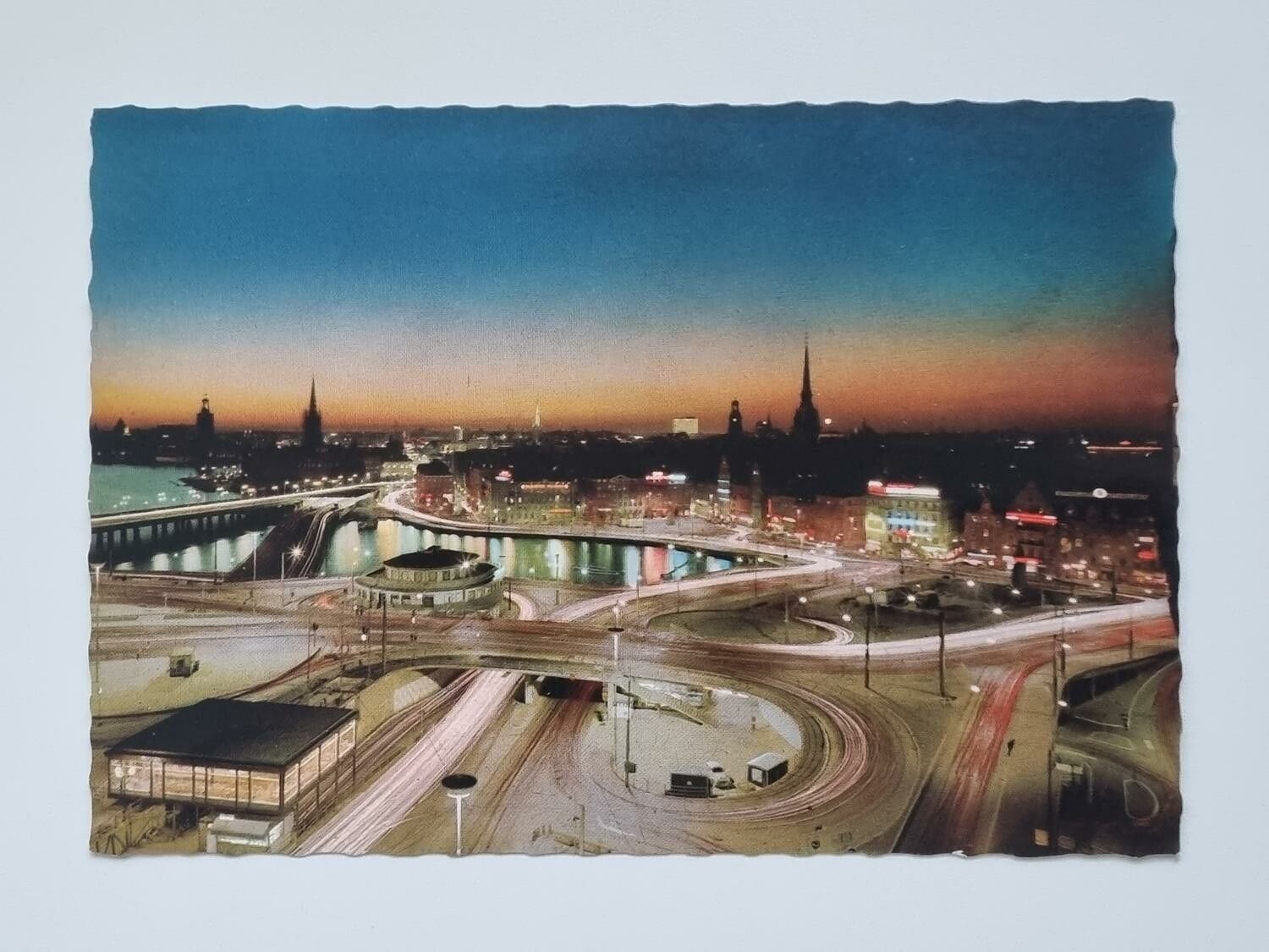 Vykort - Stockholm, Slussen och Gamla Sta'n