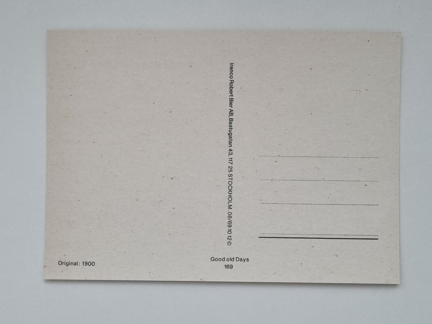 Vykort - The language of Flowers Anno 1900