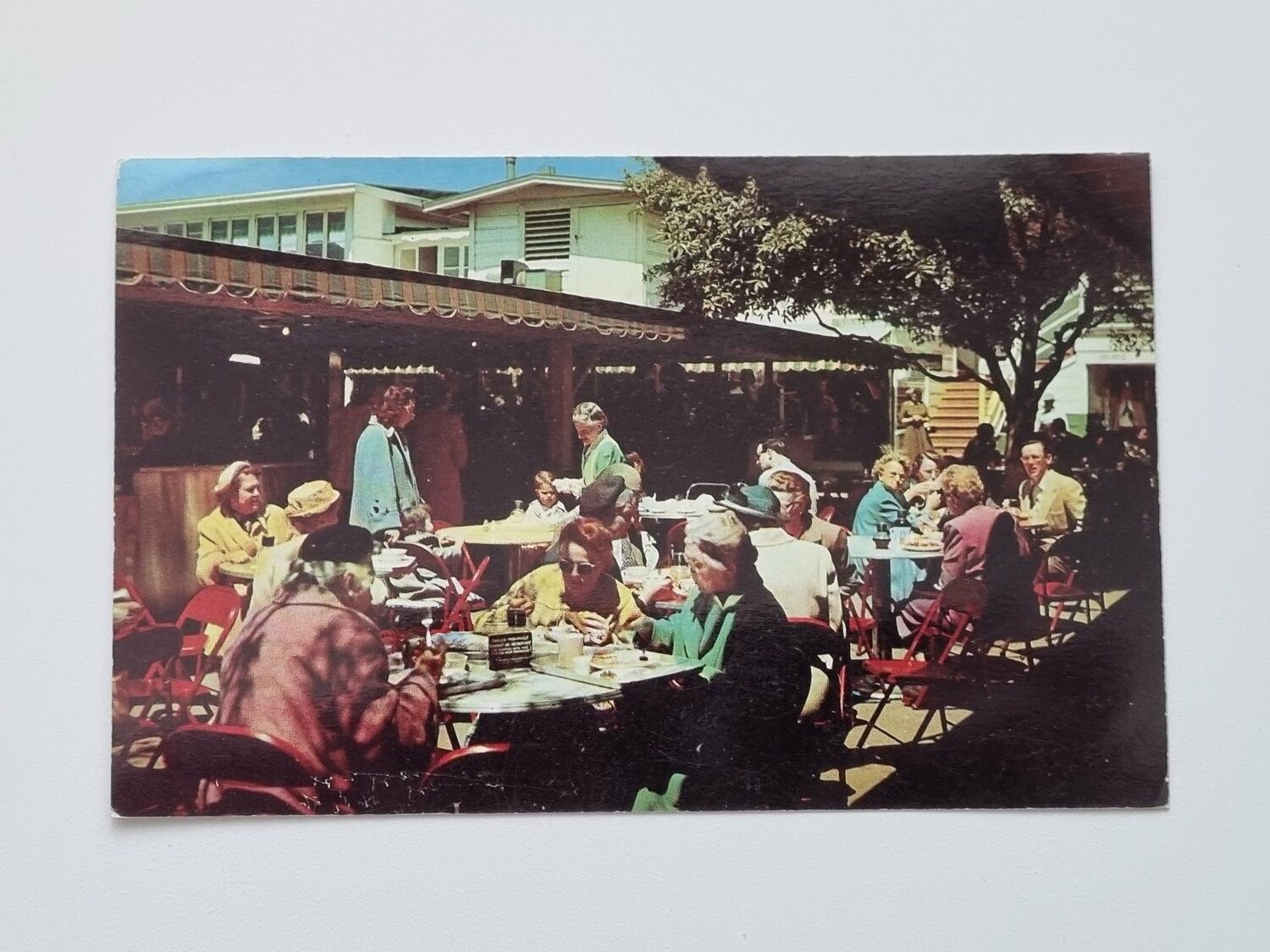 Vykort "ORIGINAL" FARMERS MARKET OUTDOOR DINING HOLLYWOOD, CALIFORNIA