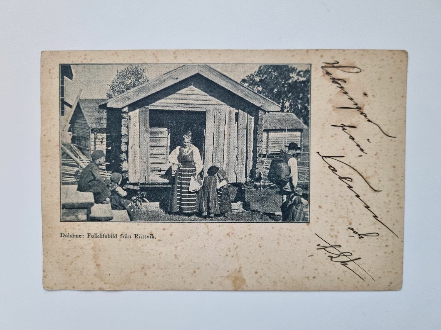 Vykort / Brefkort Rättvik, folklivsbild