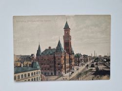 Vykort / Brevkort Helsingborg Järnvägsgatan från hamnen