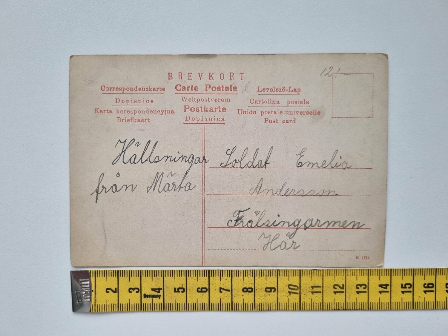 Vykort / Brevkort Helsingborg Järnvägsgatan från hamnen