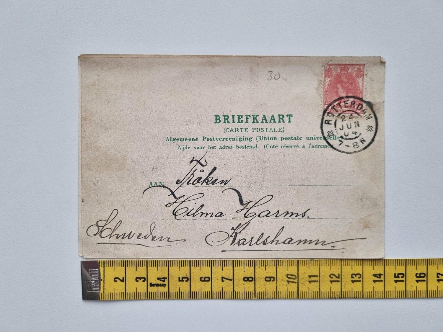 Vykort / brefkort Rotterdam 1904