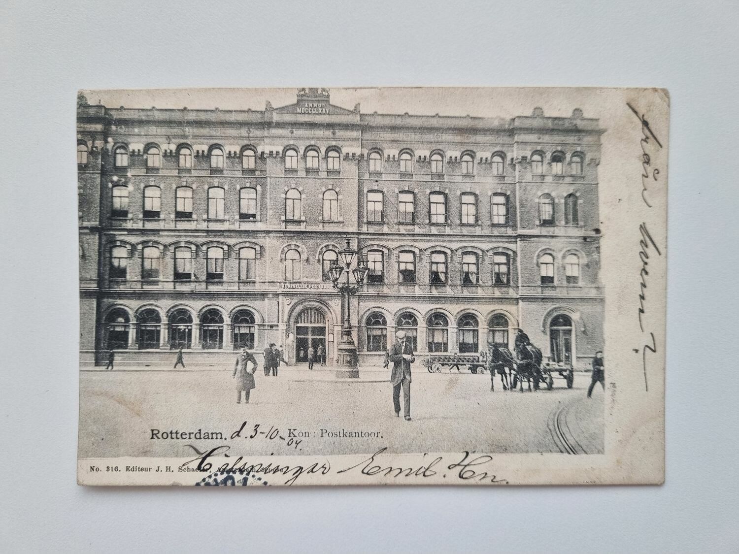 Vykort / brefkort, Rotterdam postkontor 1904