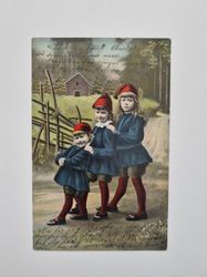 Vykort / brefkort, Fotografi på barn 1905