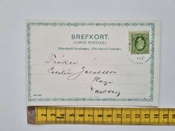 Vykort / brefkort, Julkort. Flicka med gris 1905