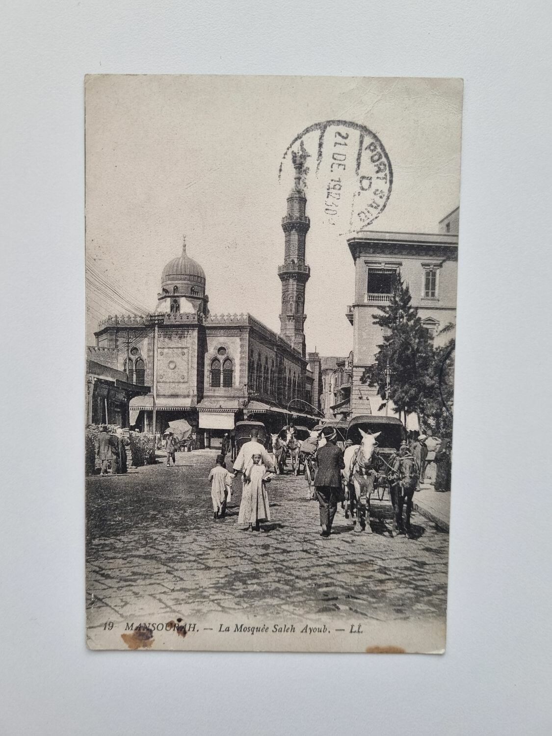 Vykort Folkliv 1919, Mansoura, Egypten