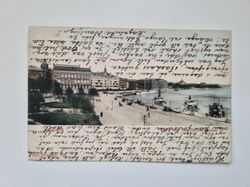 Vykort / Brefkort, Stockholm Grand hotel och nationalmuseum