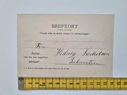 Vykort / brefkort. Fotografi, En upptäckt, 1925