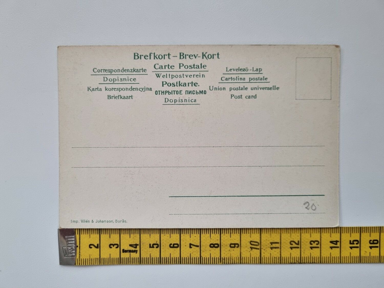 Vykort / brevkort Gefle, teatern / Gävle teater