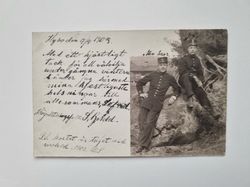 Vykort / brefkort, fotovykort av militärer 1903