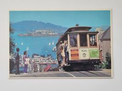 Vykort - Cable Car, Hyde Street, San Francisco
