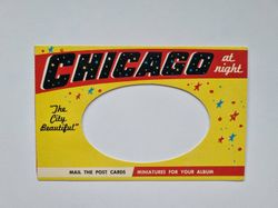 Vykort Chicago at night
