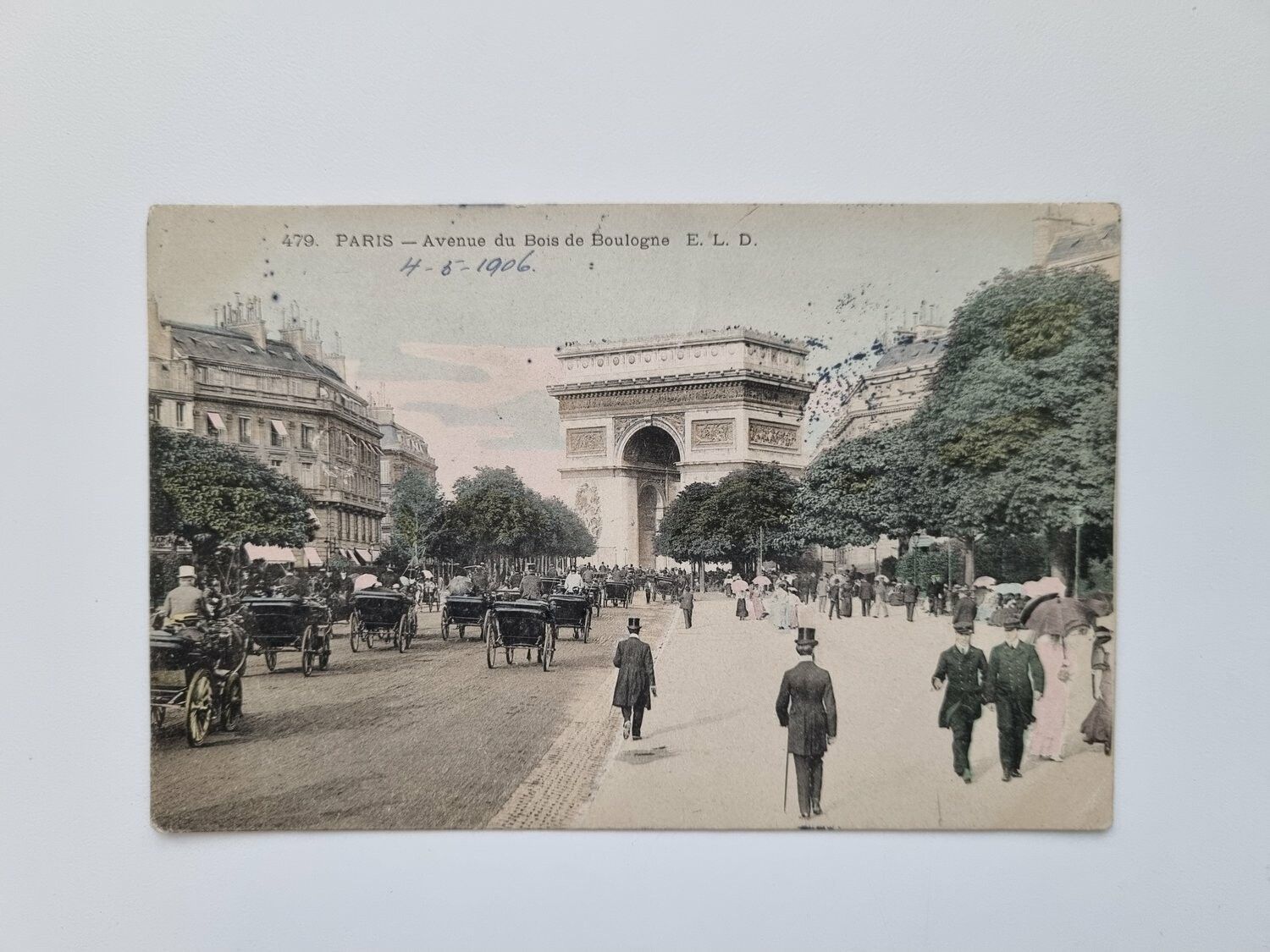 Vykort PARIS-Avenue du Bois de Boulogne