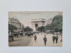 Vykort PARIS-Avenue du Bois de Boulogne