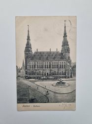 Vykort Aachen Rathaus, 1908
