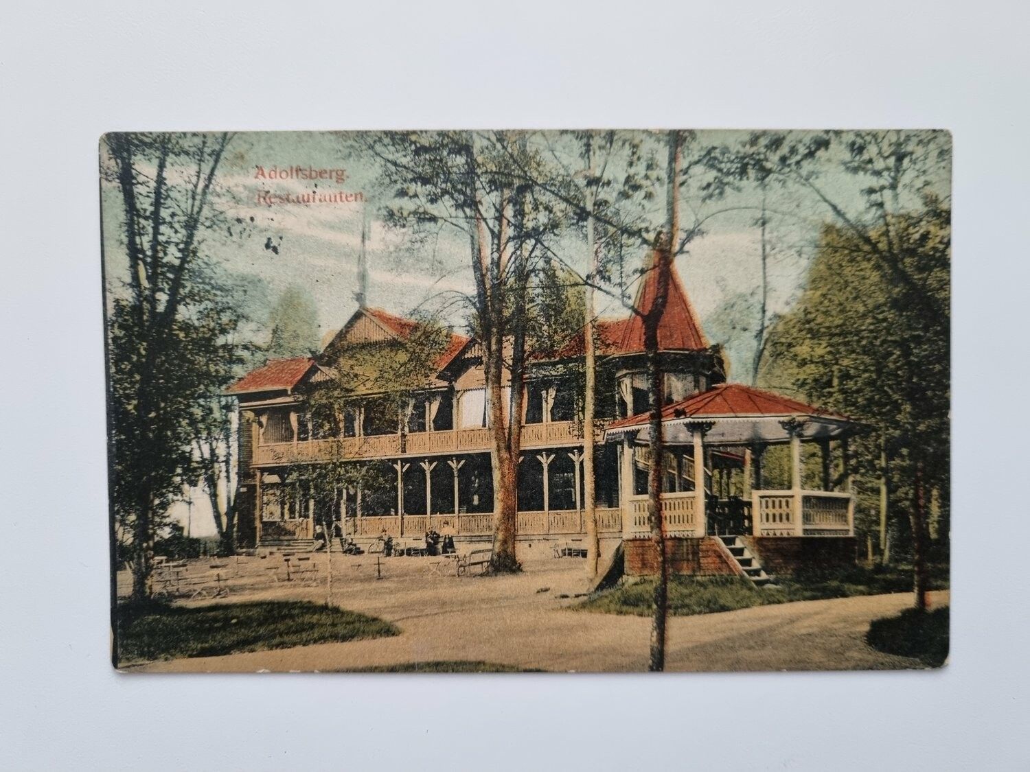 Vykort Örebro Adolfsberg. Restauranten