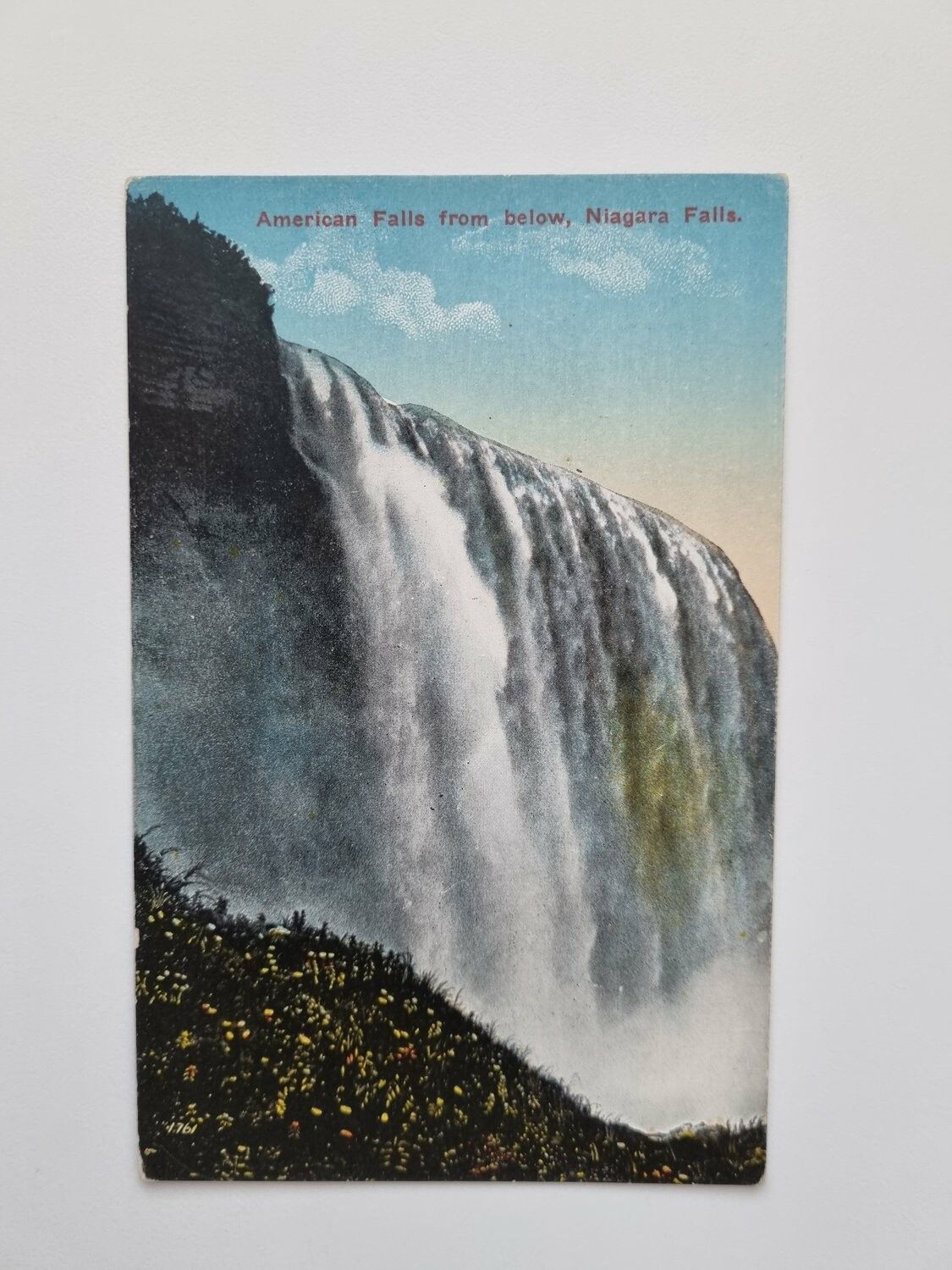 Vykort American Falls from below, Niagara Falls