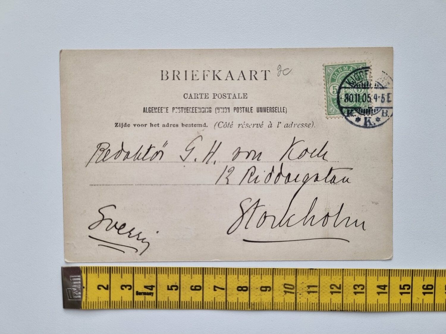 Vykort Amsterdam Centraal, 1905
