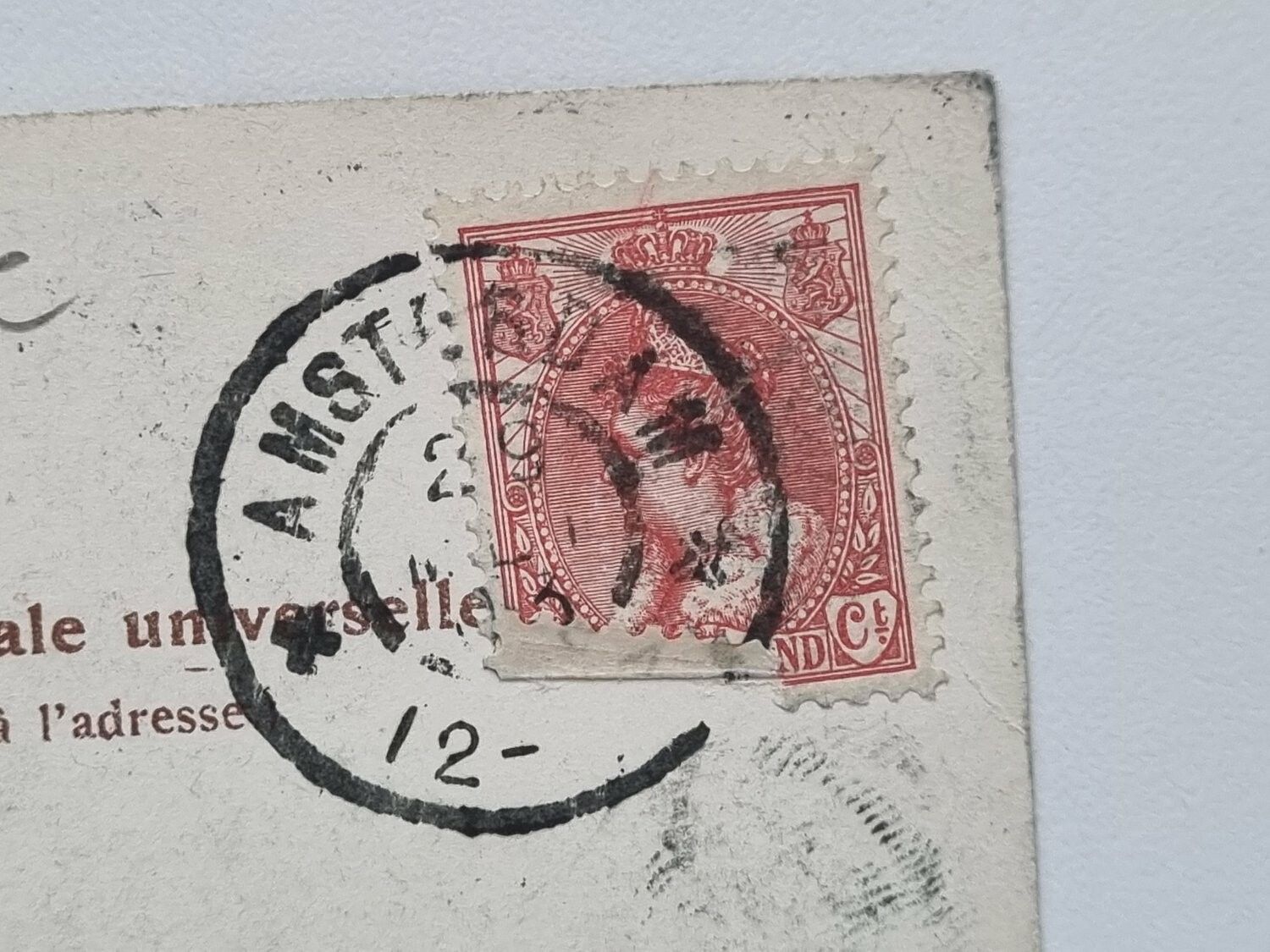 Vykort AMSTERDAM Lange Bleekersloot, 1903