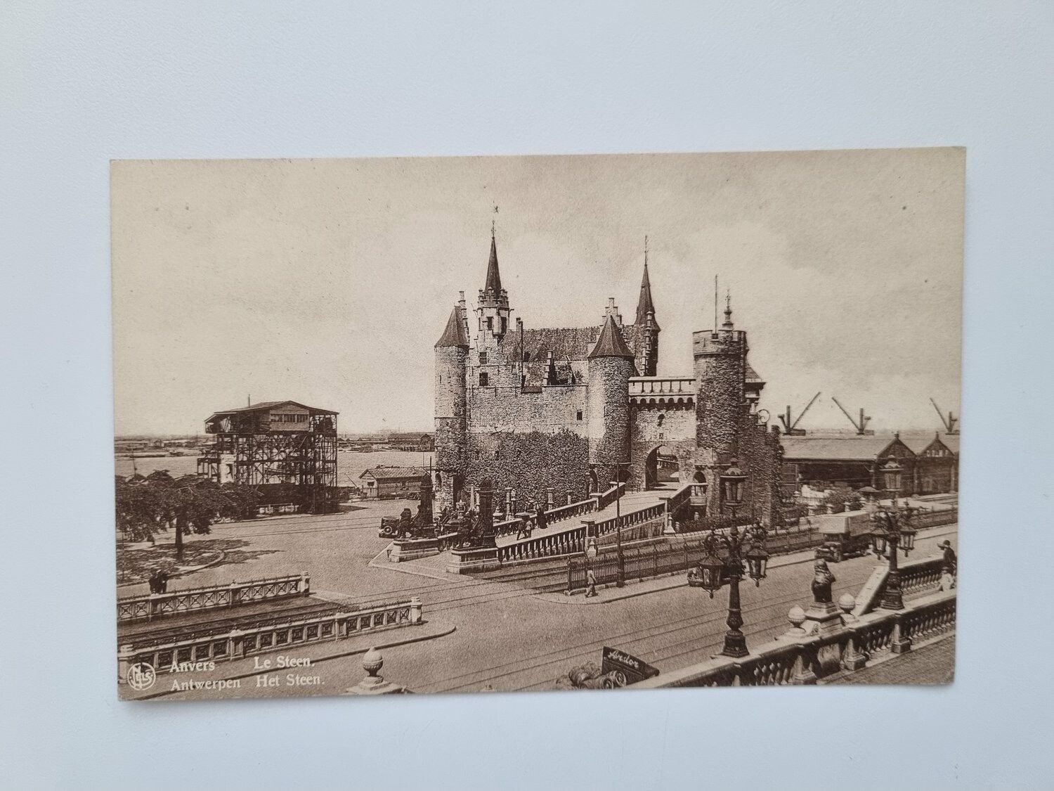 Vykort Antwerpen Het Steen, 1938