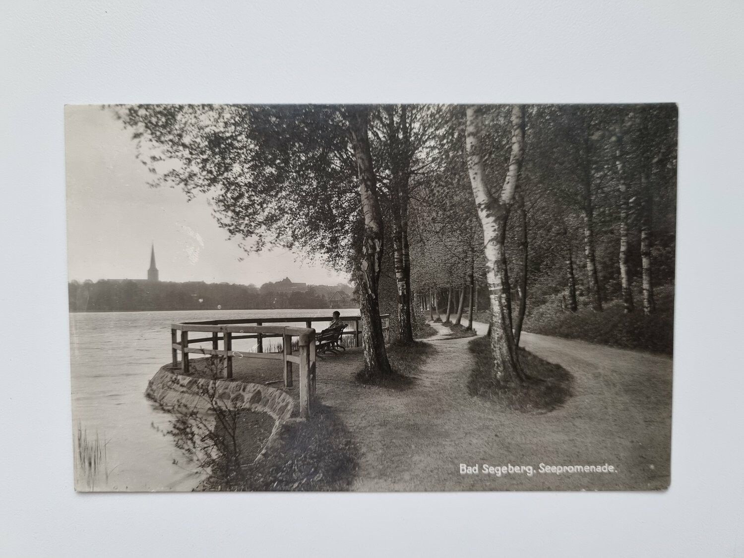 Vykort Bad Segeberg. Seepromenade.
