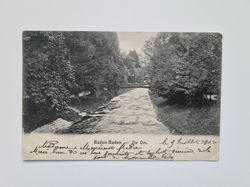 Vykort Baden-Baden Die Oos, 1904