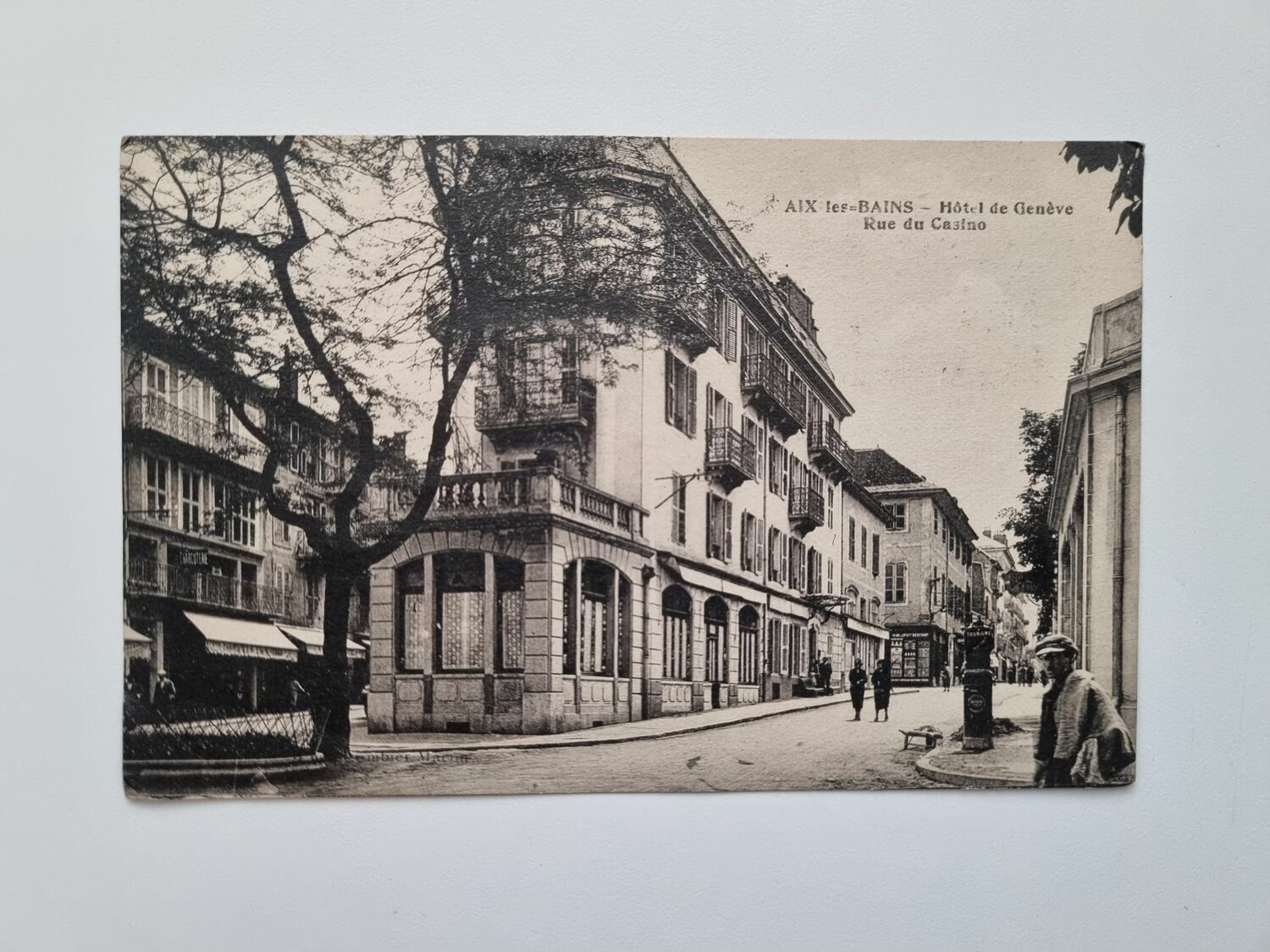 Vykort BAINS Hôtel de Genève Rue du Casino