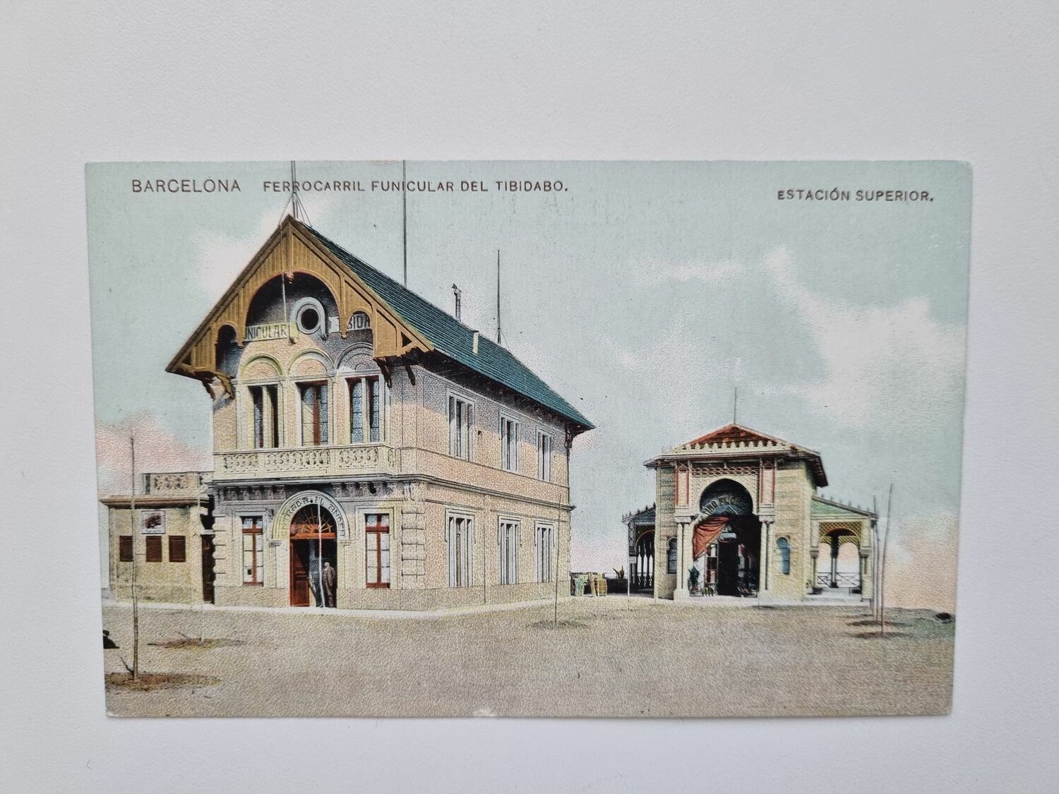 Vykort BARCELONA FERROCARRIL FUNICULAR DEL TIBIDABO