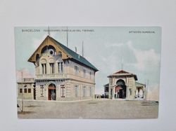 Vykort BARCELONA FERROCARRIL FUNICULAR DEL TIBIDABO