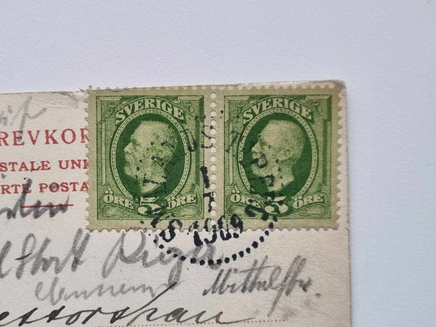 Vykort Smålands Taberg Villa Bergshyddan 1909
