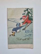 Vykort Barn i snön