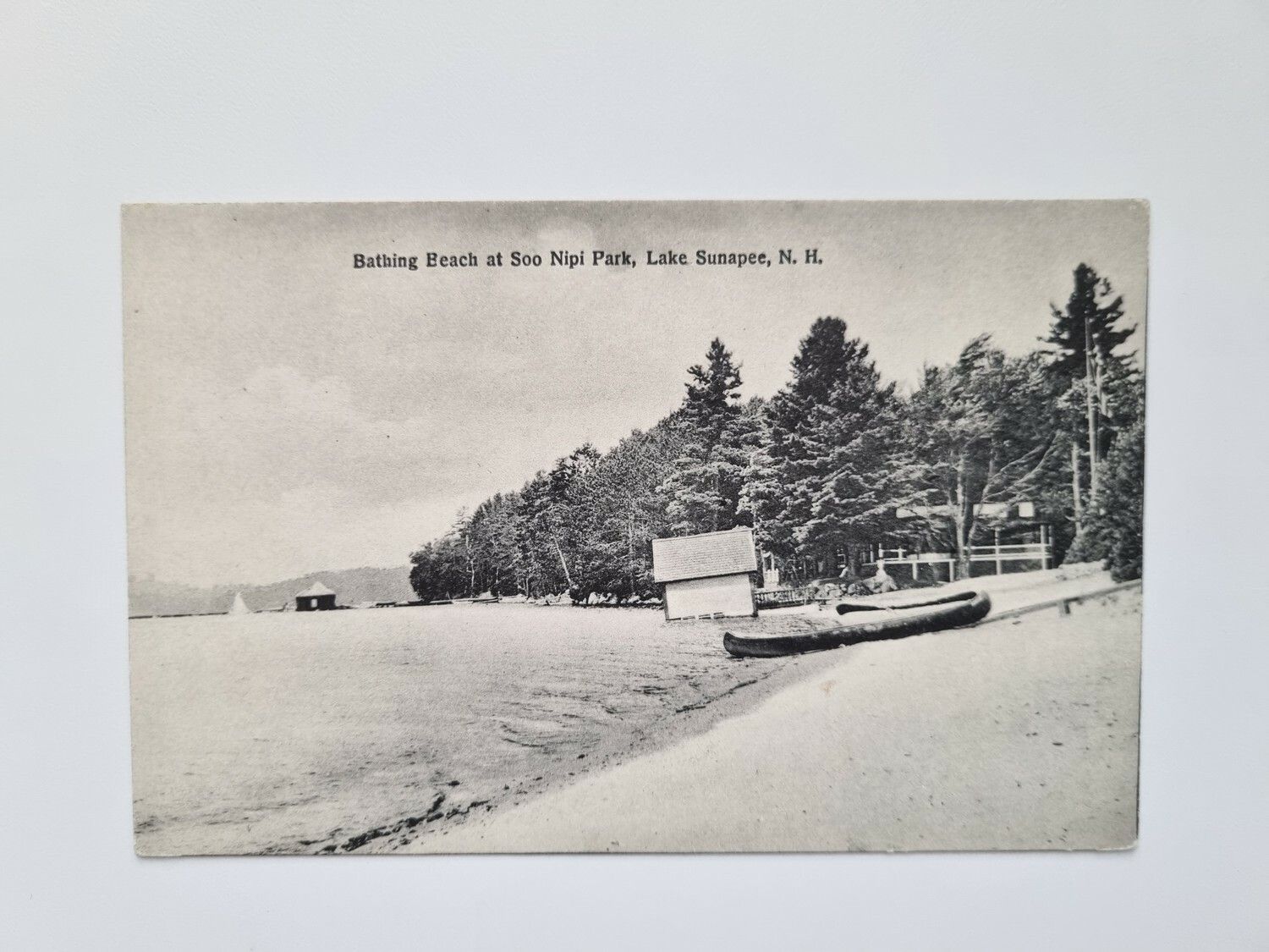 Vykort Bathing Beach at Soo Nipi Park, Lake Sunapee,