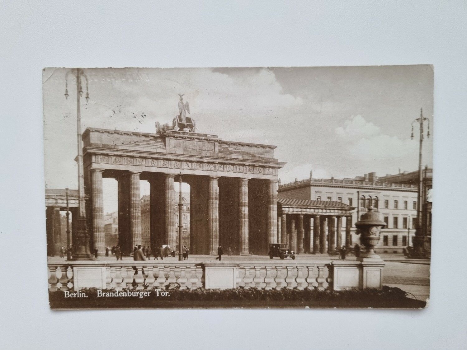 Vykort Berlin. Brandenburger Tor