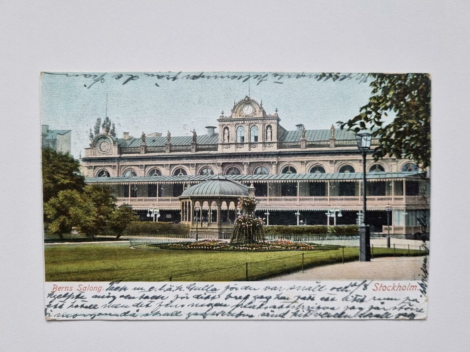 Vykort Berns Salong Stockholm, 1903