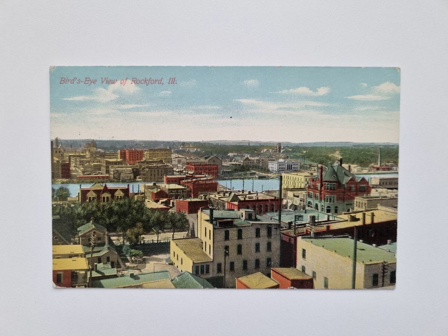 Vykort Bird's-Eye View of Rockford, III.