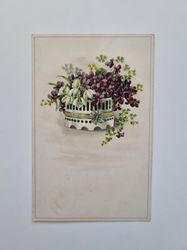 Vykort Blommor, 1924