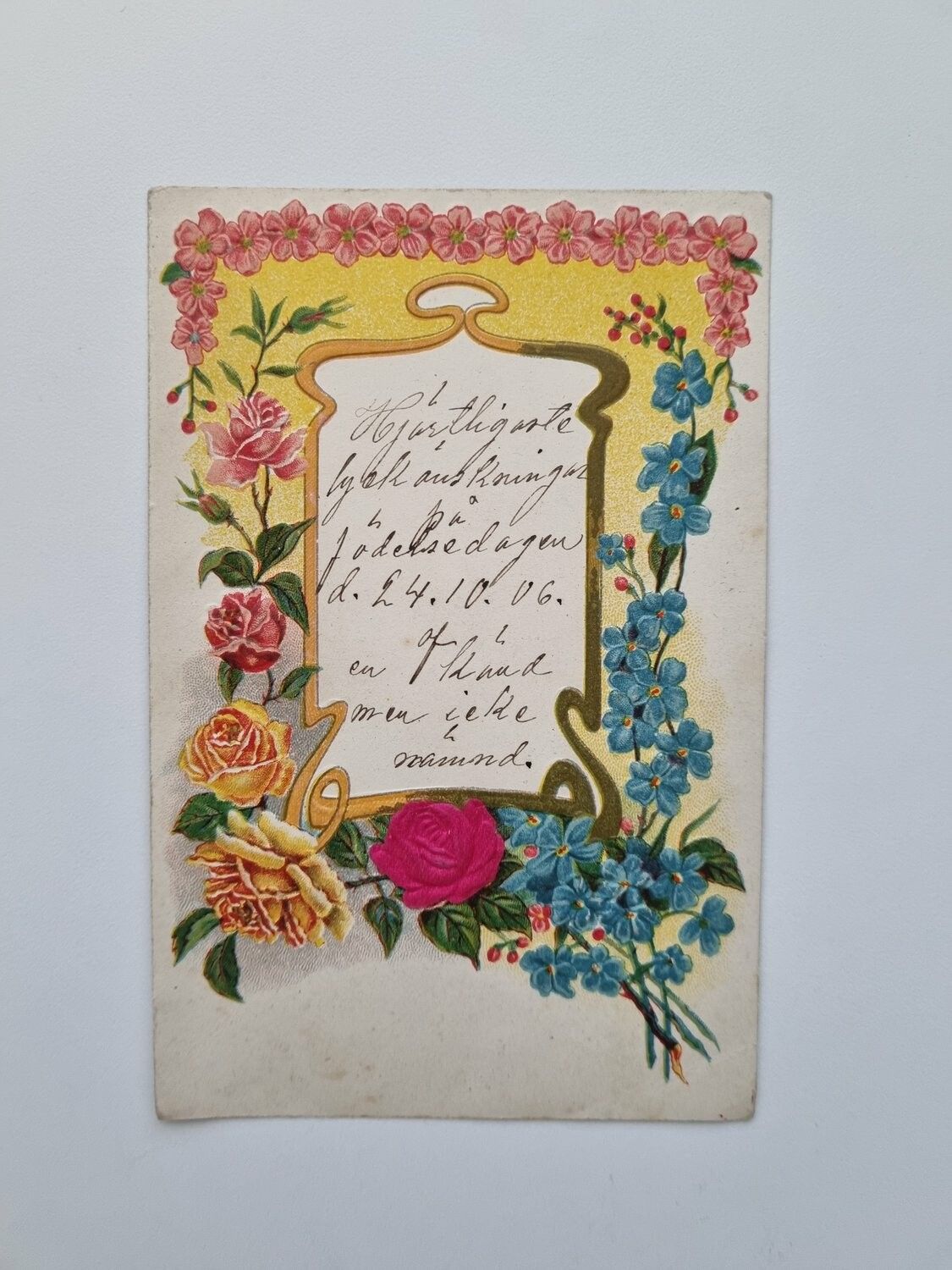 Vykort Blommor 1906